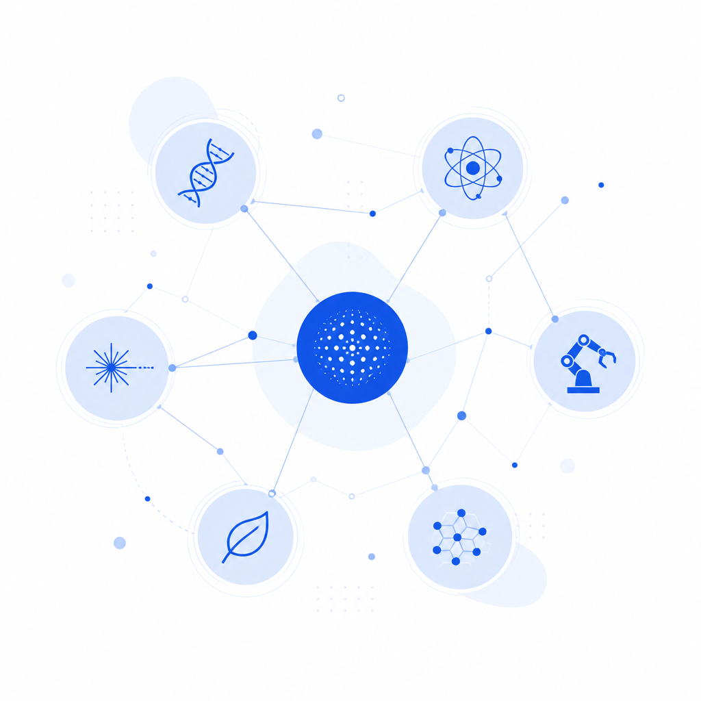 Deep Tech sectors network graphic